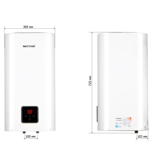 Водонагреватель "Квадрат" Mixxus EWH-13050 CUBE WET(V) накопительный 50 л, мокрый тен 2,0 kW (WH0611) - 2