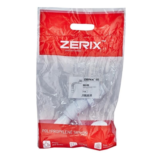 Сифон для душевого поддона Zerix SD-03 1 1/2" с выпуском Click-Сlack (ZX5087) - 3