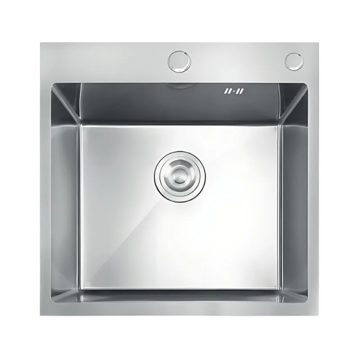 Мийка з нержавіючої сталі MIXXUS MH5050 DECOR SS COLOR (MH5050 DECOR NANO-SILVER)(3.0/0.8) колір нержавійка (MI7040) - 1
