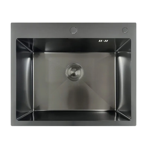Мойка MIXXUS MH6050 DECOR GRAPHITE (MH6050 DECOR NANO-BLACK) (3.0/0.8) из нерж. стали (цвет графит) (MX1934) - 1