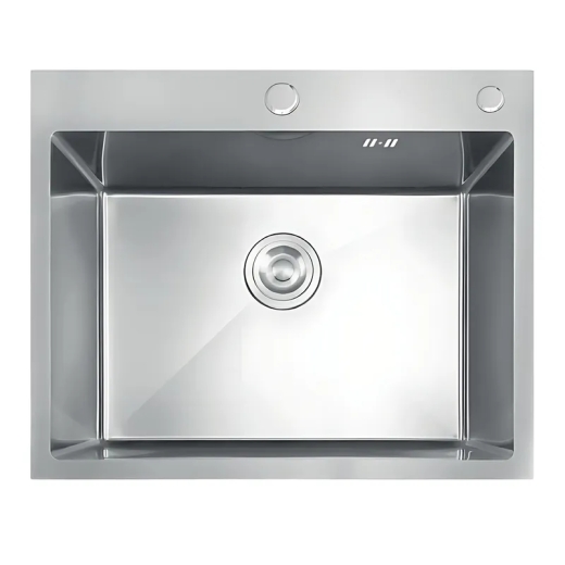 Мийка з нержавіючої сталі MIXXUS MH5843 DECOR SS COLOR (MH5843 DECOR NANO-SILVER) (3.0/0.8) колір нержавійка (MI7041) - 1