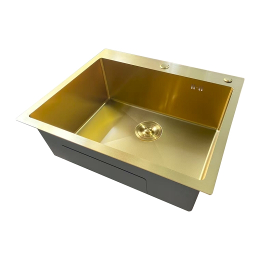 Мийка Mixxus MH6050 Micro Decor Brushed Gold (3.0/0.8) з нерж. сталі (колір матове золото) (MI8222) - 4