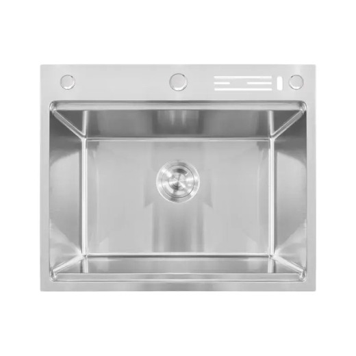 Мийка Mixxus MH6050-SK NANO-SILVER (3.0/0.8) з н.ст. зі сходинкою для суш.,з підст.під ножі(нерж.)(MX1941) - 1