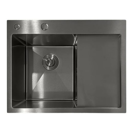 Мийка з нержавіючої сталі Mixxus MH6350L Nano-Black (3.0/0.8) колір графіт (MI7045) - 1