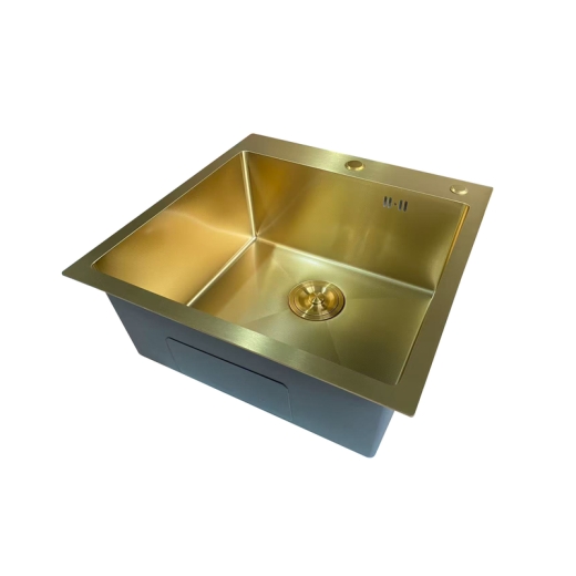 Мийка Mixxus MH5050 Micro Decor Brushed Gold (3.0/0.8) з нерж. сталі (колір матове золото) (MI8214) - 4
