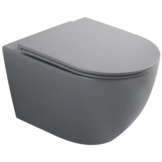 Унитаз подвесной Mixxus Premium ELLIPSE-0308-T3 GRAY 490x360x360mm система смыва TORNADO 3.0 (MP6654) - 1