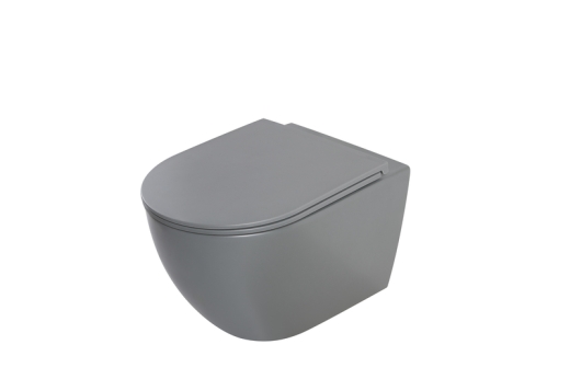 Унитаз подвесной Mixxus Premium ELLIPSE-0308-T3 GRAY 490x360x360mm система смыва TORNADO 3.0 (MP6654) - 4