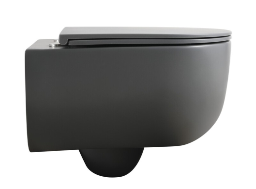 Унитаз подвесной Mixxus Premium TOPPER-0303-R GRAY 495x370x350mm система смыва RIMLESS (MP6657) - 8