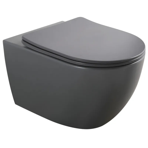 Унитаз подвесной Mixxus Premium ELLIPSE-0309-T1 GRAY 530x360x350mm система смыва TORNADO 1.0 (MP6655) - 1