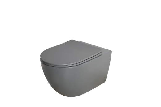 Унитаз подвесной Mixxus Premium ELLIPSE-0309-T1 GRAY 530x360x350mm система смыва TORNADO 1.0 (MP6655) - 4