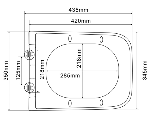 Унітаз підвісний Mixxus Premium QUADRO-0305-R GRAY 510x350x345mm система змиву RIMLESS (MP6656) - 3