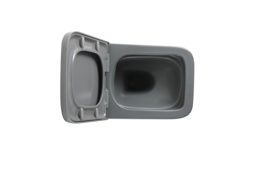 Унітаз підвісний Mixxus Premium QUADRO-0305-R GRAY 510x350x345mm система змиву RIMLESS (MP6656) - 6