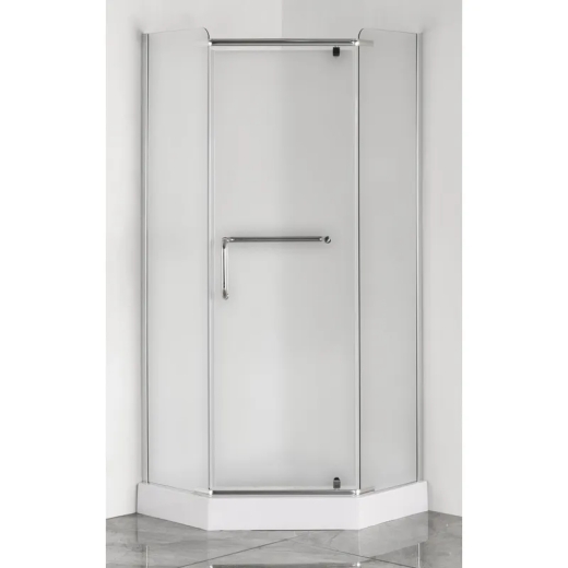 Душевая кабина с низким поддоном Mixxus LINES SCT01-90x90x198-TR CHROME прозрачное стекло 6мм (MI6913) - 1
