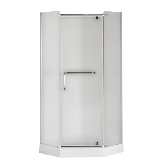 Душевая кабина с низким поддоном Mixxus LINES SCT01-90x90x198-TR CHROME прозрачное стекло 6мм (MI6913) - 4