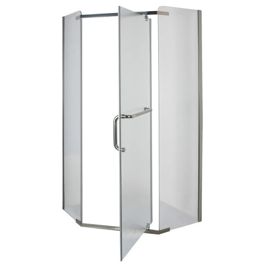 Душова кабіна з низьким піддоном Mixxus LINES SCT01-90x90x198-TR GRAPHITE прозоре скло 6мм (MI6914) - 5