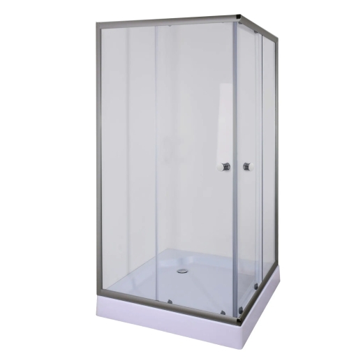 Душова кабіна з низьким піддоном Mixxus CUBIC SCT01-90x90x195-TR GRAPHITE прозоре скло 4мм (MI6905) - 7