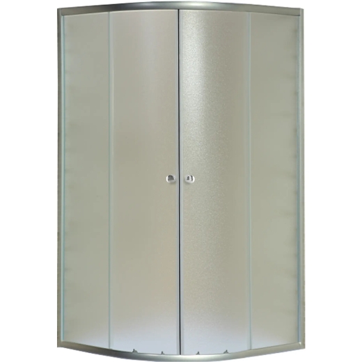 Душова кабіна з низьким піддоном Mixxus PLAIN SCT02-100x100x195-FB SATIN матове скло 4мм (MI6897) - 7