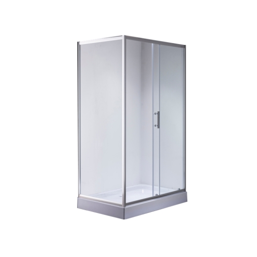 Душова кабіна з низьким піддоном Mixxus HARD SCT01-120x80x198-TR CHROME прозоре скло 5мм (MI6910) - 4