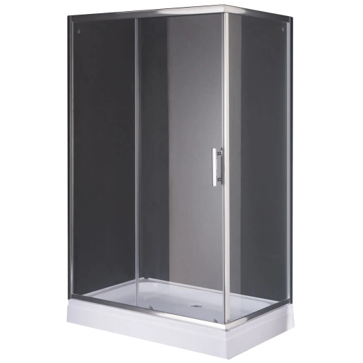 Душова кабіна з низьким піддоном Mixxus HARD SCT01-120x80x198-TR CHROME прозоре скло 5мм (MI6910) - 7