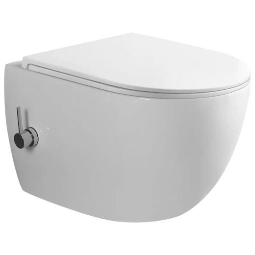 Унитаз-биде подвесной Mixxus Premium ELLIPSE-1301-R 500x365x350mm система смыва RIMLESS (MP6659) - 1