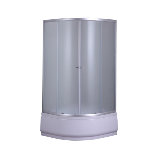 Душова кабіна з високим піддоном Mixxus PLAIN SCT01-90x90x195-FB SATIN матове скло 4мм (MI6894) - 5