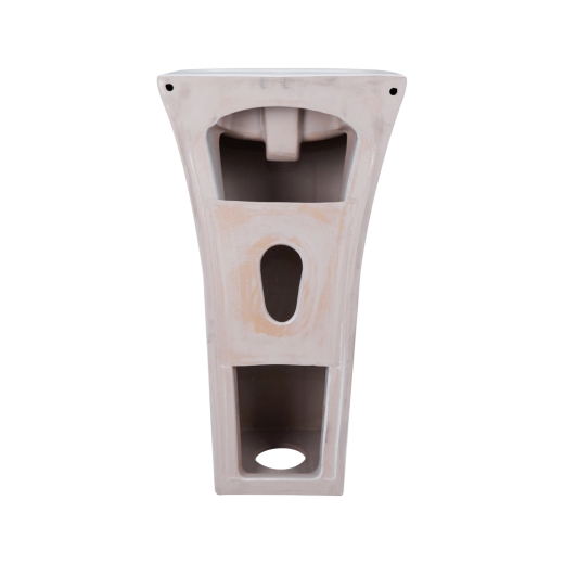 Раковина моноблок Mixxus BEVEL-1101 з отвором під змішувач та переливом 450х435х835mm (MI6697) - 8
