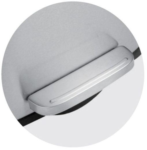 Мусорное ведро с плавным закрытием прямоугольное Mixxus Bevel-TC0112 SS Color 12л цвет нержавейка (MI7087) - 9