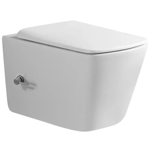 Унитаз-биде подвесной Mixxus Premium QUADRO-1301-R 510x350x345mm система смыва RIMLESS (MP6658) - 1