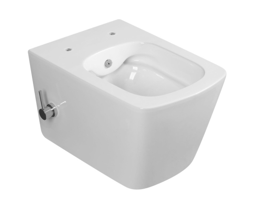 Унитаз-биде подвесной Mixxus Premium QUADRO-1301-R 510x350x345mm система смыва RIMLESS (MP6658) - 6