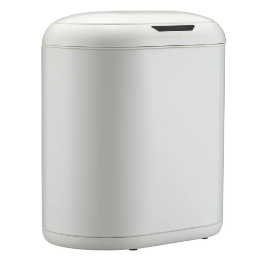 Мусорное ведро сенсорное овальное Mixxus Premium Topper-TC0112 White 12л цвет белый (MI7082) - 1