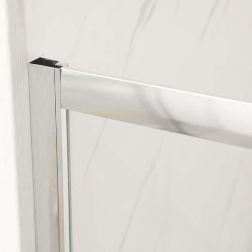 Двері у нішу розсувні MIXXUS PREMIUM DIVERSE SD01-100x185-TR CHROME прозоре скло 5мм (MI7165) - 5