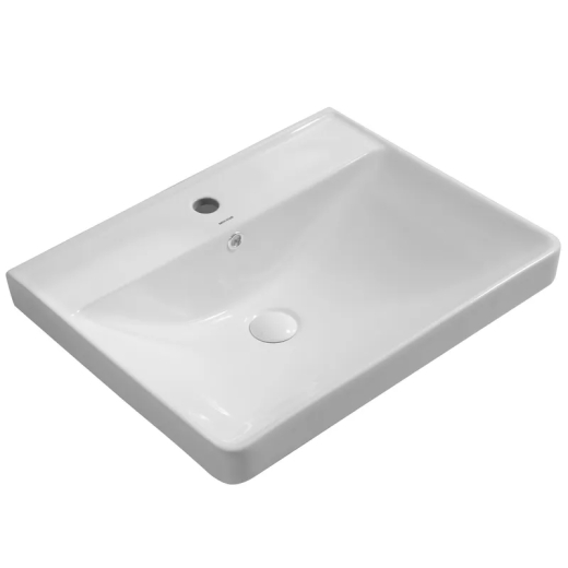 Раковина мебельная MIXXUS PREMIUM STYLE-1501 600х480х190mm с отверстием под смеситель и переливом (MP6498) - 1
