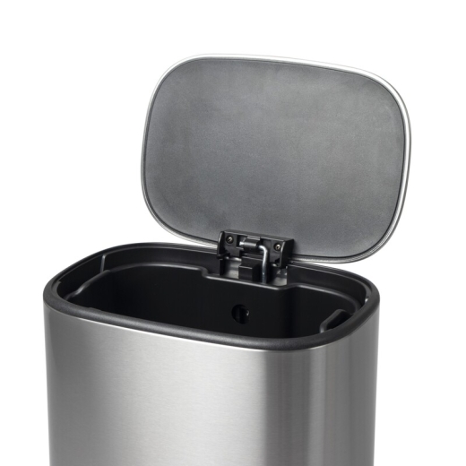Відро для сміття з плавним закриттям овальне Mixxus Premium Diverse-TC0112 SS Color 12л колір наржавійка (MI7079) - 7