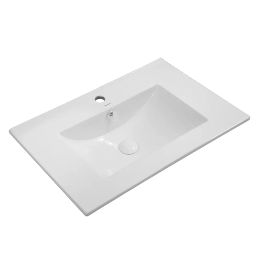 Раковина меблева Mixxus Premium CUBIC-1502 710х460х170mm з отвором під змішувач та переливом (MP6496) - 1