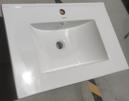 Раковина меблева Mixxus Premium CUBIC-1502 710х460х170mm з отвором під змішувач та переливом (MP6496) - 5