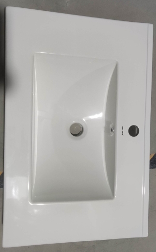 Раковина меблева Mixxus Premium CUBIC-1502 710х460х170mm з отвором під змішувач та переливом (MP6496) - 6