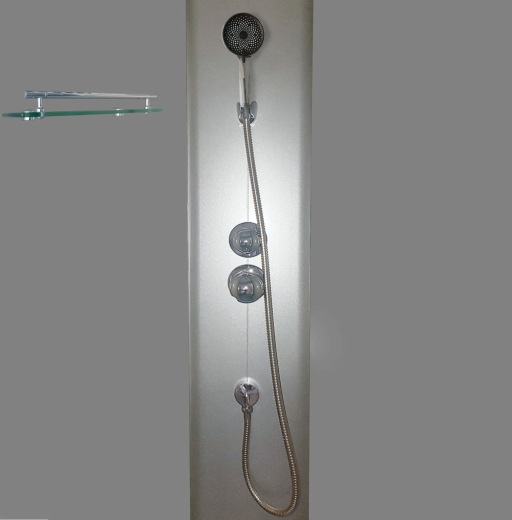 Бокс душовий без гідромасажу Mixxus STRONG SB02-90x90x215-FB SATIN з низьким піддоном (MI6886) - 6