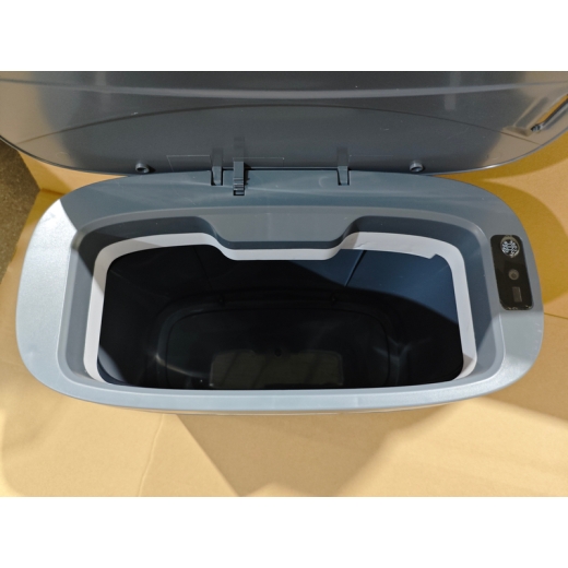 Мусорное ведро сенсорное овальное Mixxus Flat-TC0109 Graphite 9 л цвет графит (MI7075) - 10