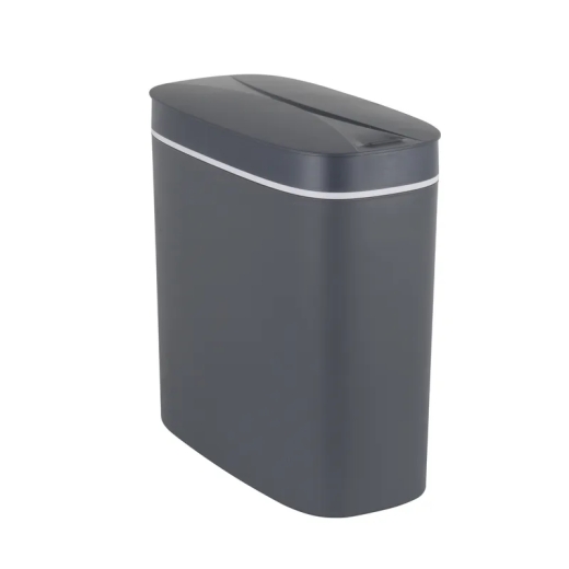 Мусорное ведро сенсорное овальное Mixxus Flat-TC0109 Graphite 9 л цвет графит (MI7075) - 1