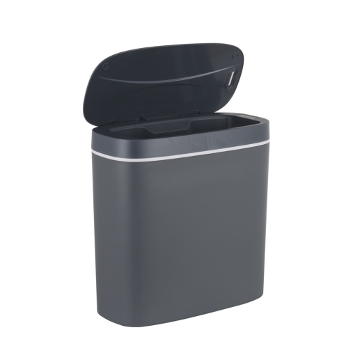 Мусорное ведро сенсорное овальное Mixxus Flat-TC0109 Graphite 9 л цвет графит (MI7075) - 4