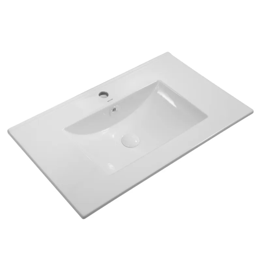 Раковина меблева Mixxus Premium CUBIC-1503 810х460х170mm з отвором під змішувач та переливом (MP6497) - 1