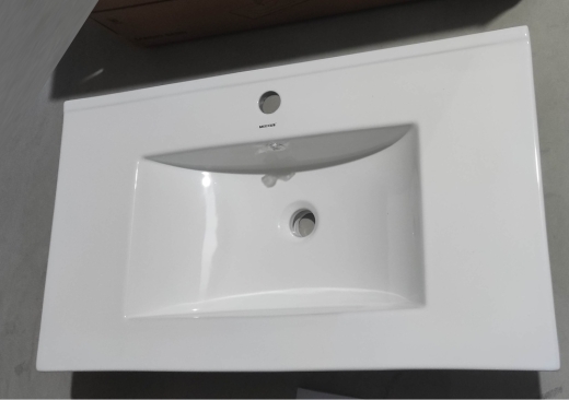 Раковина меблева Mixxus Premium CUBIC-1503 810х460х170mm з отвором під змішувач та переливом (MP6497) - 4