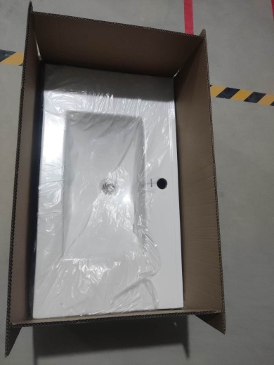Раковина меблева Mixxus Premium CUBIC-1503 810х460х170mm з отвором під змішувач та переливом (MP6497) - 6