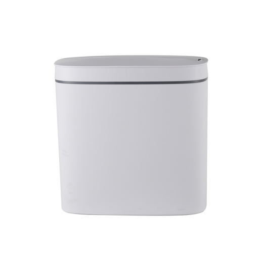 Відро для сміття сенсорне овальне Mixxus Flat-TC0109 White 9 л колір білий (MI7074) - 4
