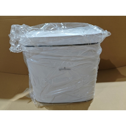 Відро для сміття сенсорне овальне Mixxus Flat-TC0109 White 9 л колір білий (MI7074) - 5