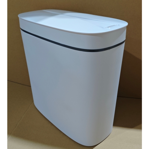 Відро для сміття сенсорне овальне Mixxus Flat-TC0109 White 9 л колір білий (MI7074) - 6