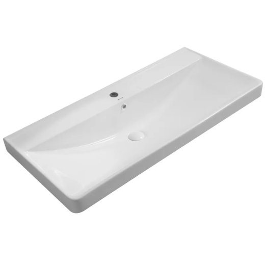 Раковина мебельная MIXXUS PREMIUM STYLE-1504 1000х480х190mm с отверстием под смеситель и переливом (MP6501) - 1