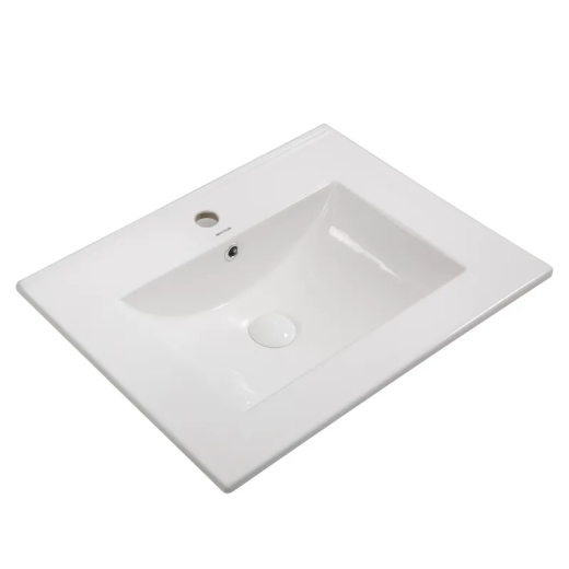 Раковина меблева Mixxus Premium CUBIC-1501 610х460х170mm з отвором під змішувач та переливом (MP6495) - 1