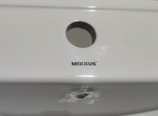 Раковина меблева Mixxus Premium CUBIC-1501 610х460х170mm з отвором під змішувач та переливом (MP6495) - 4