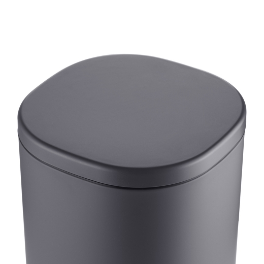 Мусорное ведро с плавным закрытием овальное Mixxus Premium Olivary-TC0105 Graphite 5 л цвет графит (MI7063) - 6